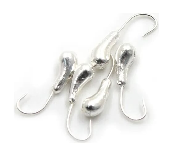 Мормышка ЯМАН уралка с отверстием, silver plated, d 3, вес 0.3 г, 5 шт Я-МР0085 1