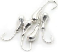 Мормышка ЯМАН уралка с отверстием, silver plated, d 5, вес 1.0 г, 5 шт Я-МР0095