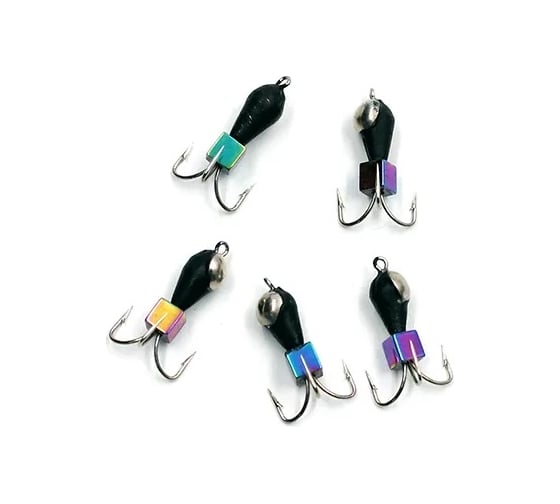 Вольфрамовая безнасадочная мормышка ЯМАН черт с петлей с коронкой из никеля, d-4 мм, вес 1.1 Я-МР1663 1