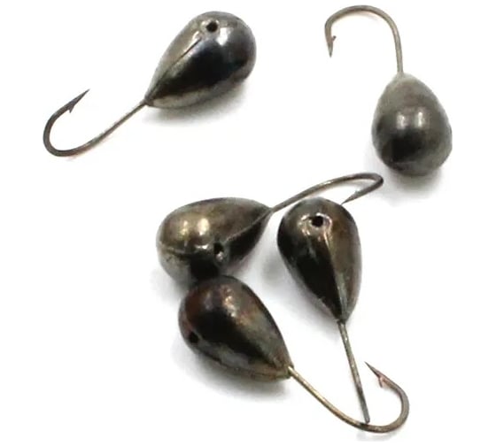 Мормышка ЯМАН капля с отверстием, d 6, вес 1.3 г, 5 шт Я-МР0056 1