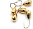 Мормышка ЯМАН капля с отверстием, gold plated, d 6, вес 1.3 г, 5 шт Я-МР0054 1