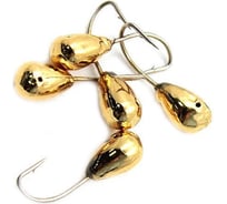 Мормышка ЯМАН капля с отверстием, gold plated, d 3, вес 0.2 г, 5 шт Я-МР0039