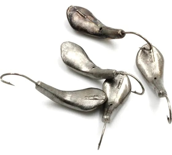 Мормышка ЯМАН комар с отверстием, bn, р.4, вес 0,5 г, 5 шт Я-МР0006 1