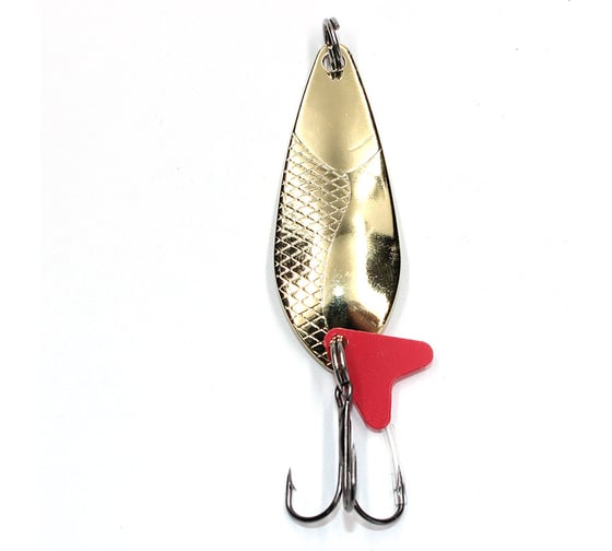 Колеблющаяся блесна Namazu piranja, вес 28,5 г, цвет 02/латунь N-P28.5-02 1