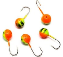 Вольфрамовая мормышка ЯМАН шар с отверстием, р.5, вес 1.10 г, аргиана, 5 шт Я-МР2336