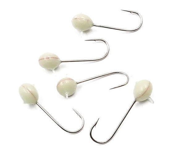 Вольфрамовая мормышка ЯМАН шар с отверстием, р.3,5 вес 0.40 г, фосфорный, 5 шт Я-МР2299 1