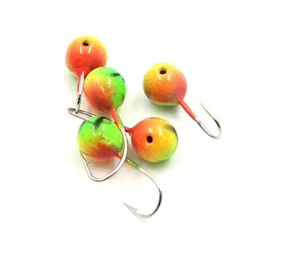 Мормышка ЯМАН вольфшар с отверстием, р.4, вес 0.60 г, окунь, 5 шт Я-МР1272 1
