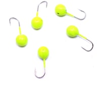 Мормышка ЯМАН вольфшар с отверстием, р.4, вес 0.60 г, лимонный, 5 шт Я-МР2304