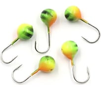 Мормышка ЯМАН вольфшар с отверстием, р.4,5 вес 0.85 г, окунь, 5 шт Я-МР2213