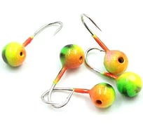 Мормышка ЯМАН вольфшар с отверстием, р.3, вес 0.30 г, окунь, 5 шт Я-МР1271