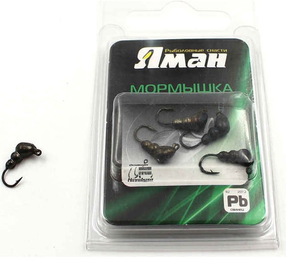 Мормышка ЯМАН муравей с ушком, bn, d 5, вес 0.9 г, 5 шт Я-МР0081 1