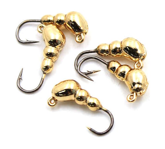 Мормышка ЯМАН муравей с ушком, gold plated, d 5, вес 0.9 г, 5 шт Я-МР0079 1