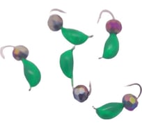 Безнасадочная мормышка ЯМАН Банан зеленый, d-3,5 мм, вес 0.7 г, кристалл хамелеон, 5 шт Я-МР2594