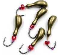 Литая мормышка ЯМАН мотылек, кр. kumho №59, вес 0.9 г, белый, 5 шт Я-МР1260БС