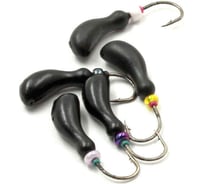 Литая мормышка ЯМАН мотылек, кр. kumho №59, вес 0.9 г, черный, 5 шт Я-МР1260Ч