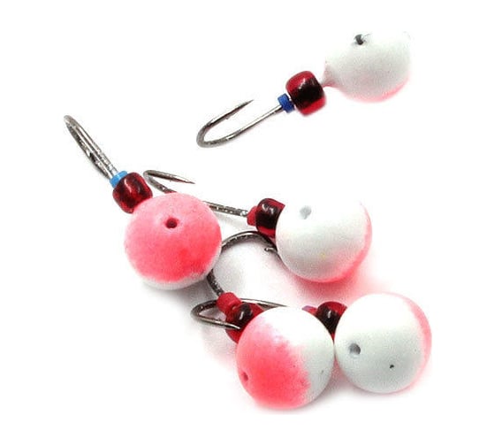 Литая мормышка ЯМАН дробинка средняя, кр. kumho №22, вес 0.7 г, красный Я-МР1243ФКС 1