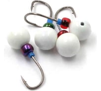 Литая мормышка ЯМАН дробинка, кр. kumho №41, вес 0.5 г, белый, 5 шт Я-МР1254БС