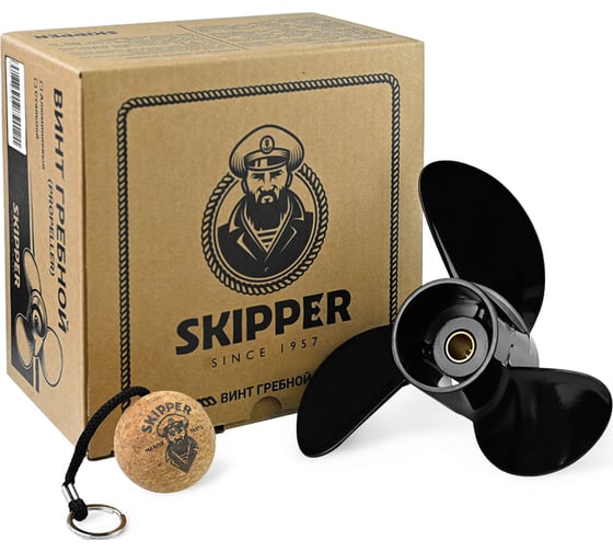 Гребной алюминиевый винт Skipper для Mercury 4-6 3x7.8"x7", алюминий, 3x7.8"x7" SK9057-3078-07