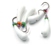 Литая мормышка ЯМАН зубок, кр. kumho №31, вес 0.8 г, белый, 5 шт Я-МР1249БС