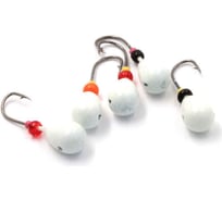 Литая мормышка ЯМАН капля, кр. kumho №28, вес 0.6 г, белый, 5 шт Я-МР1247БС