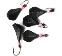 Литая мормышка ЯМАН окуневка, кр. kumho №53, вес 0.9 г, черный, 5 шт Я-МР1258Ч