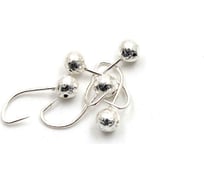Мормышка ЯМАН шар с отверстием, silver plated, d 3, вес 0.2 г, 5 шт Я-МР0100