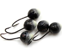 Мормышка ЯМАН шар с отверстием, bn, с фосфорной пяткой, d 6, вес 1.2 г, 5 шт Я-МР0202