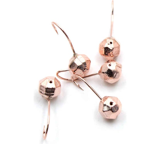 Мормышка ЯМАН шар с отверстием, copper plated, d 5, гран., вес 0.7 г, 5 шт Я-МР0107 1