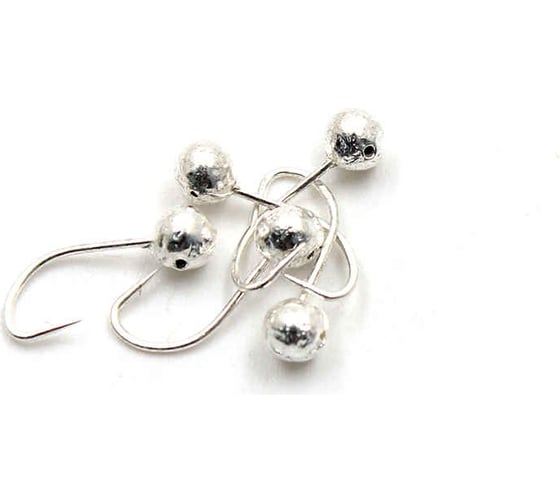 Мормышка ЯМАН шар с отверстием, silver plated, d 6, вес 1.2 г, 5 шт Я-МР0125 1