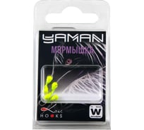 Мормышка ЯМАН вольфкапля с отверстием, р. 3. вес 0.30, лимон, 5 шт Я-МР2238