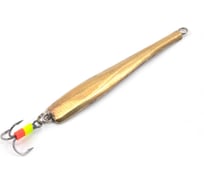 Вертикальная блесна ЯМАН аляска с тройником, размер 55 мм, вес 8.5 г, цвет никель/латунь Я-БВ97