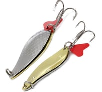 Шумовая блесна Namazu mirana, вес 21 г, цвет 01-02/серебро-латунь N-M21-01-02