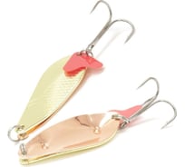 Шумовая блесна Namazu razor eye, вес 18 г, цвет 02-03/латунь-медь N-RE18-02-03