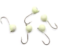 Вольфрамовая мормышка ЯМАН точеная дробь с ушком, р. 3, вес 0.3, фосфор, 5 шт Я-МР2488