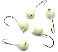 Вольфрамовая мормышка ЯМАН точеная дробь с ушком, р. 5, вес 1.2, фосфор, 5 шт Я-МР2490