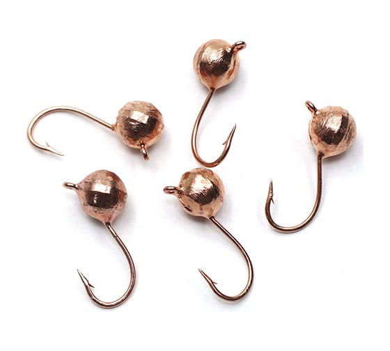 Вольфрамовая мормышка ЯМАН точеная дробь с ушком, р. 5, вес 1.2, медный, 5 шт Я-МР2469 1