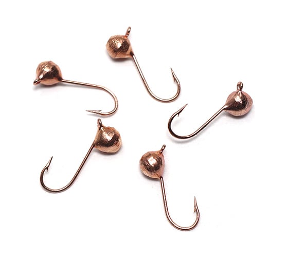 Вольфрамовая мормышка ЯМАН точеная дробь с ушком, р. 3, вес 0.3, медный, 5 шт Я-МР2467 1