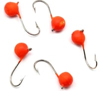 Вольфрамовая мормышка ЯМАН точеная дробь с ушком, р. 4, вес 0.7, красный, 5 шт Я-МР2486