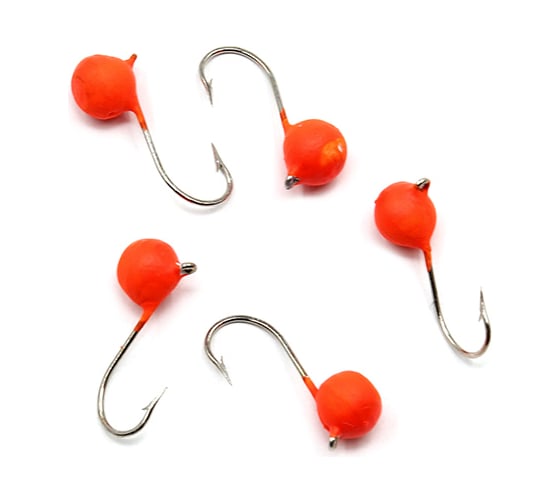 Вольфрамовая мормышка ЯМАН точеная дробь с ушком, р. 4, вес 0.7, красный, 5 шт Я-МР2486 1