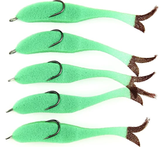 Поролоновая рыбка ЯМАН devious minnow на двойнике, р. 120 мм, цвет 11, 5 шт. Y-DM120-11 1