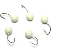 Вольфрамовая мормышка ЯМАН точеная дробь с отверстием, р. 4, вес 0.7, фосфор, 5 шт Я-МР2480