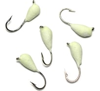 Вольфрамовая мормышка ЯМАН точеная капля с ушком, р. 3, вес 0.6, фосфор, 5 шт Я-МР2452