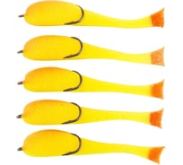 Поролоновая рыбка ЯМАН на двойнике, р. 110 мм, цвет 21 uv, 5 шт. Y-P110-21