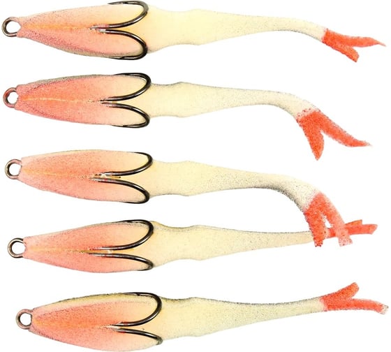 Поролоновая рыбка ЯМАН devious minnow на двойнике, р. 120 мм, цвет 18 uv, 5 шт. Y-DM120-18 1