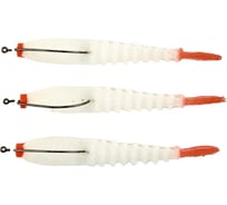 Поролоновая приманка ЯМАН water troll polliwog на офсетном крючке №2, р. 85 мм, цвет 101, 3 шт. Y-WTP85-101