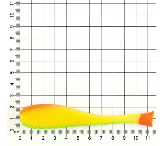 Поролоновая рыбка ЯМАН с силиконовой вставкой, р. 120 мм, цвет 21 uv, 5 шт. Y-PS120-21