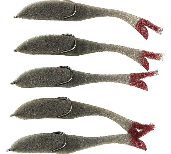 Поролоновая рыбка ЯМАН devious minnow на двойнике, р. 90 мм, цвет 14, 5 шт. Y-DM90-14 1
