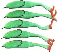 Поролоновая рыбка ЯМАН devious minnow на двойнике, р. 120 мм, цвет 17 uv, 5 шт. Y-DM120-17
