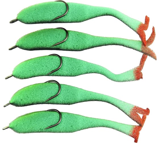 Поролоновая рыбка ЯМАН devious minnow на двойнике, р. 120 мм, цвет 17 uv, 5 шт. Y-DM120-17 1