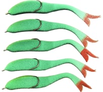 Поролоновая рыбка ЯМАН devious minnow на двойнике, р. 135 мм, цвет 17 uv, 5 шт. Y-DM135-17
